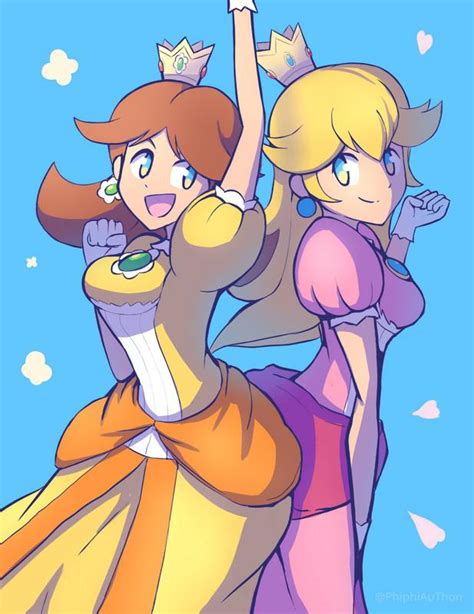 peach and daisy fan art|daisy and peach fanart.